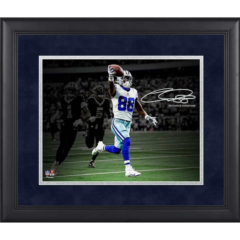 CeeDee Lamb Dallas Cowboys Facsimile Signature Framed 11" x 14" Spotlight Photograph