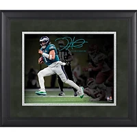 Jalen Hurts Philadelphia Eagles Facsimile Signature Framed 11" x 14" Spotlight Photograph