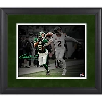 Garrett Wilson New York Jets Facsimile Signature Framed 11" x 14" Spotlight Photograph