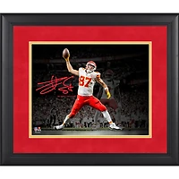 Travis Kelce Kansas City Chiefs Facsimile Signature Framed 11" x 14" Spotlight Photograph