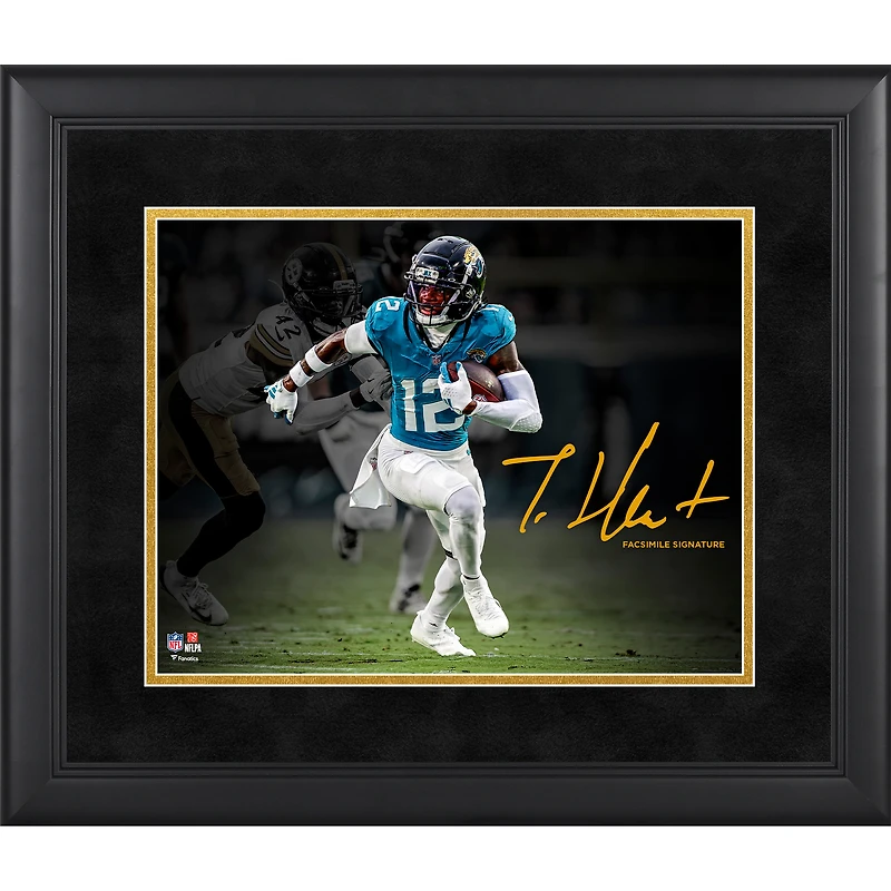 Travis Hunter Jacksonville Jaguars Facsimile Signature Framed 11" x 14" Spotlight Photograph