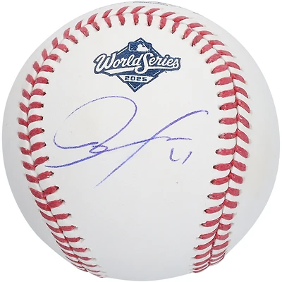 Roki Sasaki Los Angeles Dodgers Autographed 2025 World Series Logo Baseball