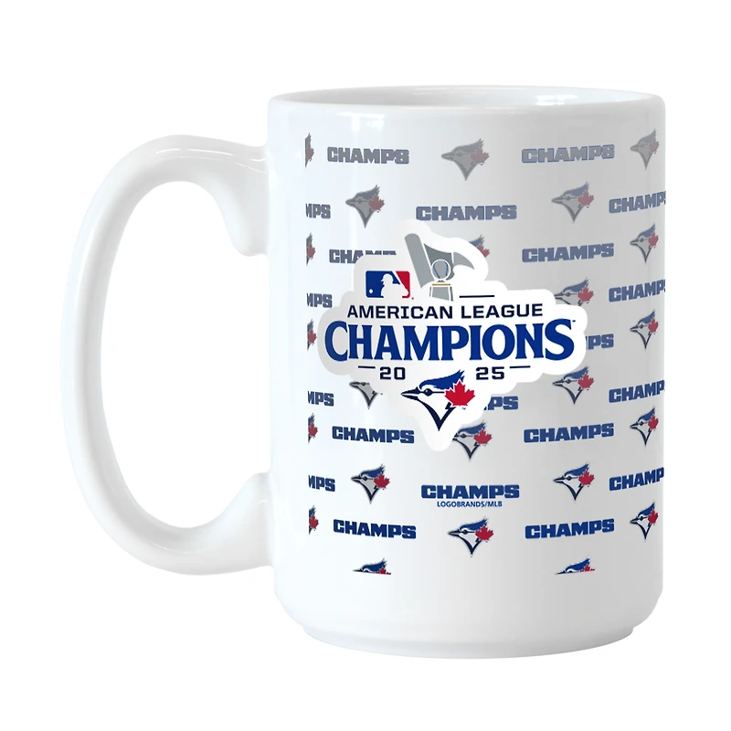 Logo Brands Toronto Blue Jays 2025 American League Champions 15oz. Sublimated Mug