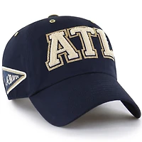 Men's '47 x Stoney Clover Lane Navy Atlanta Braves Acro Charm Clean Up Adjustable Hat
