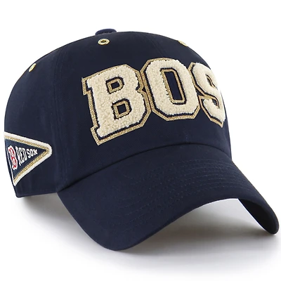 Men's '47 x Stoney Clover Lane Navy Boston Red Sox Acro Charm Clean Up Adjustable Hat