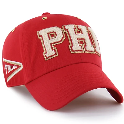 Men's '47 x Stoney Clover Lane Red Philadelphia Phillies Acro Charm Clean Up Adjustable Hat