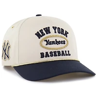 Men's '47 x Stoney Clover Lane  Natural/Navy New York Yankees Glitter Rope Hitch Adjustable Hat