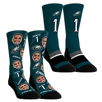 Youth Rock Em Socks Jalen Hurts Philadelphia Eagles Player Football Guy Two-Pack Crew Sock Set