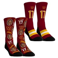 Youth Rock Em Socks Terry McLaurin Washington Commanders Player Football Guy Two-Pack Crew Sock Set