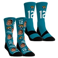 Youth Rock Em Socks Travis Hunter Jacksonville Jaguars Player Football Guy Two-Pack Crew Sock Set