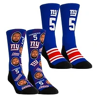 Youth Rock Em Socks Kayvon Thibodeaux New York Giants Player Football Guy Two-Pack Crew Sock Set