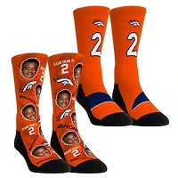 Youth Rock Em Socks Patrick Surtain II Denver Broncos Player Football Guy Two-Pack Crew Sock Set