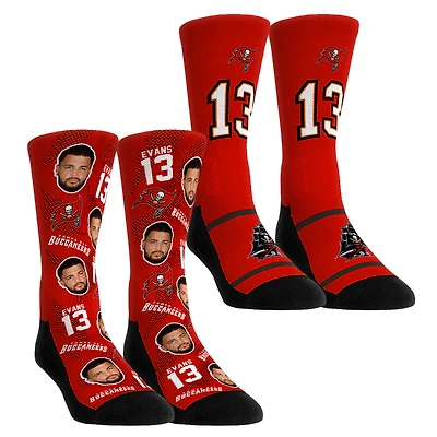 Youth Rock Em Socks Mike Evans Tampa Bay Buccaneers Player Football Guy Two-Pack Crew Sock Set