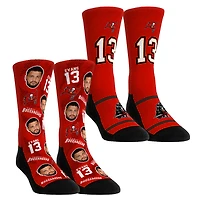 Youth Rock Em Socks Mike Evans Tampa Bay Buccaneers Player Football Guy Two-Pack Crew Sock Set