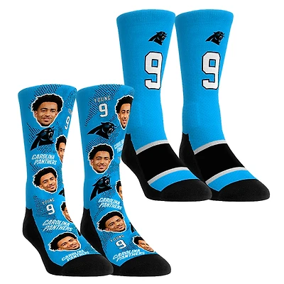 Youth Rock Em Socks Bryce Young Carolina Panthers Player Football Guy Two-Pack Crew Sock Set