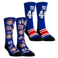 Youth Rock Em Socks Cam Skattebo New York Giants Player Football Guy Two-Pack Crew Sock Set