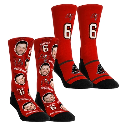 Youth Rock Em Socks Baker Mayfield Tampa Bay Buccaneers Player Football Guy Two-Pack Crew Sock Set