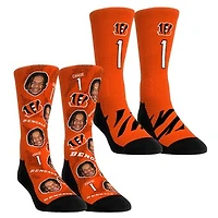 Youth Rock Em Socks Ja'Marr Chase Cincinnati Bengals Player Football Guy Two-Pack Crew Sock Set