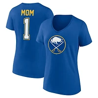 Women's  Royal Buffalo Sabres Mother's Day V-Neck T-Shirt