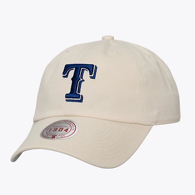 Unisex Mitchell & Ness Cream Texas Rangers Off-Season 1904 Strapback Adjustable Hat