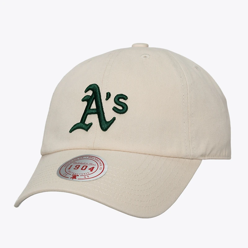 Unisex Mitchell & Ness Cream Athletics Off-Season 1904 Strapback Adjustable Hat
