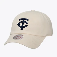 Unisex Mitchell & Ness Cream Minnesota Twins Off-Season 1904 Strapback Adjustable Hat