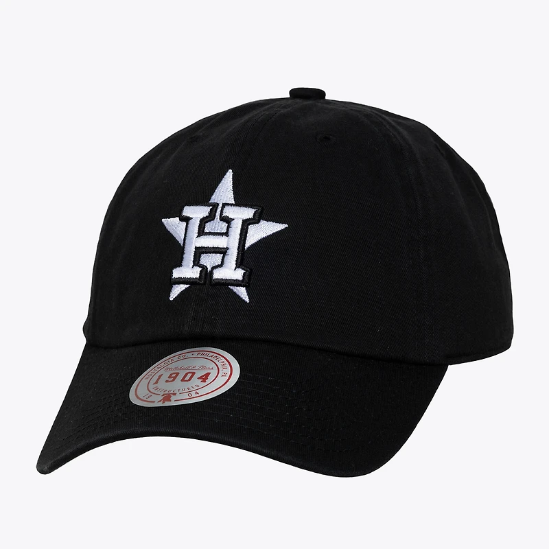 Unisex Mitchell & Ness Black & White Houston Astros 1904 Strapback Adjustable Hat