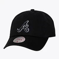 Unisex Mitchell & Ness Black & White Atlanta Braves 1904 Strapback Adjustable Hat