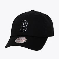Unisex Mitchell & Ness Black & White Boston Red Sox 1904 Strapback Adjustable Hat