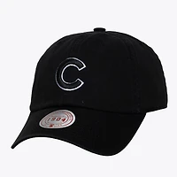 Unisex Mitchell & Ness Black & White Chicago Cubs 1904 Strapback Adjustable Hat