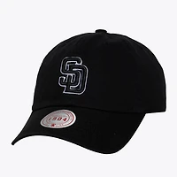 Unisex Mitchell & Ness Black & White San Diego Padres 1904 Strapback Adjustable Hat