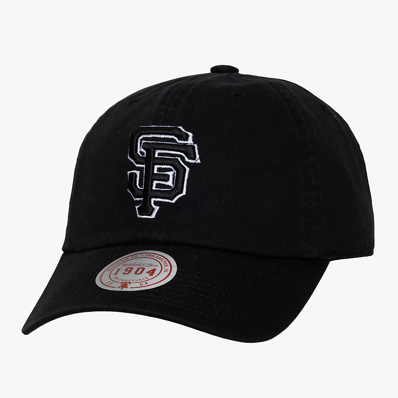 Unisex Mitchell & Ness Black & White San Francisco Giants 1904 Strapback Adjustable Hat