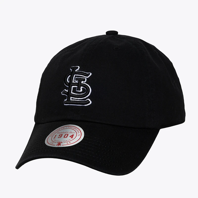 Unisex Mitchell & Ness Black & White St. Louis Cardinals 1904 Strapback Adjustable Hat