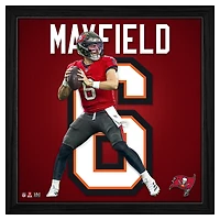 Highland Mint Baker Mayfield Tampa Bay Buccaneers 13'' x 13'' Impact Jersey Framed Photo