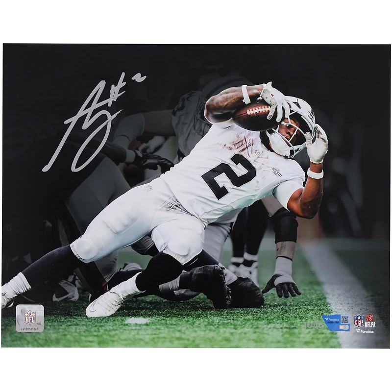 Ashton Jeanty Las Vegas Raiders Autographed 11" x 14" Diving Touchdown NFL Debut Spotlight Photograph - Limited Edition of 10
