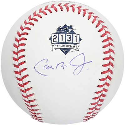 Cal Ripken Jr. Baltimore Orioles Autographed 30th Anniversary Iron Man Streak Logo Baseball