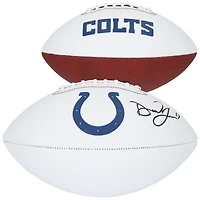 Daniel Jones Indianapolis Colts Autographed Franklin White Panel Football