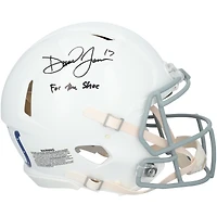 Daniel Jones Indianapolis Colts Autographed Riddell 2021 Throwback Speed Authentic Helmet with "For The Shoe" Inscription