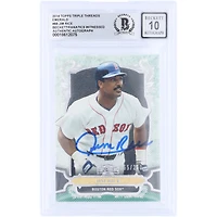Jim Rice Boston Red Sox Autographed 2014 Topps Triple Threads Emerald #88 #/250 Beckett Fanatics Witnessed Authenticated 10 Card