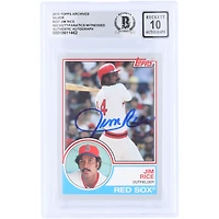 Jim Rice Boston Red Sox Autographed 2015 Topps Archives Silver #237 #/199 Beckett Fanatics Witnessed Authenticated 10 Card