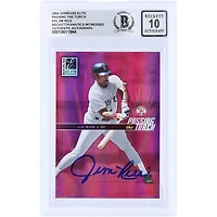 Jim Rice Boston Red Sox Autographed 2004 Donruss Elite Passing the Torch GU Relic Red #PT-15 #/ Beckett Fanatics Witnessed Authenticated 10 Card