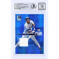 Jim Rice Boston Red Sox Autographed 2004 Donruss Elite Passing the Torch GU Relic Blue #PT-15 #/200 Beckett Fanatics Witnessed Authenticated 10 Card