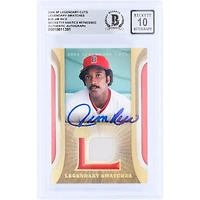 Jim Rice Boston Red Sox Autographed 2004 Upper Deck SP Legendary Cuts Legendary Swatches GU Relic #LSW-JR Beckett Fanatics Witnessed Authenticated 10 Card
