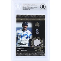 Jim Rice Boston Red Sox Autographed 2007 Upper Deck SP Legendary Cuts A Stitch In Time GU Relic #ST-JR Beckett Fanatics Witnessed Authenticated Card