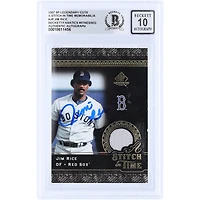 Jim Rice Boston Red Sox Autographed 2007 Upper Deck SP Legendary Cuts A Stitch In Time GU Relic #ST-JR Beckett Fanatics Witnessed Authenticated 10 Card