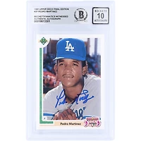 Pedro Martinez Los Angeles Dodgers Autographed 1991 Upper Deck Final Edition #2F Beckett Fanatics Witnessed Authenticated 10 Rookie Card