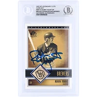 Robin Yount Milwaukee Brewers Autographed 2002 Upper Deck SP Legendary Cuts GU Relic #B-RYO Beckett Fanatics Witnessed Authenticated Card