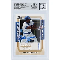 Andre Dawson Chicago Cubs Autographed 2005 Upper Deck Classic Seasons GU Relic #CS-AD Beckett Fanatics Witnessed Authenticated 10 Card