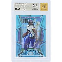 Justin Jefferson Minnesota Vikings Autographed 2023 Panini Certified Mirror Teal #2 #/50 Beckett Fanatics Witnessed Authenticated 9.5/10 Card