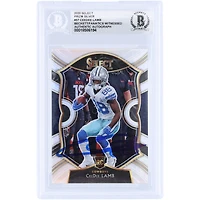 CeeDee Lamb Dallas Cowboys Autographed 2020 Panini Select Silver Prizm #57 Beckett Fanatics Witnessed Authenticated Rookie Card